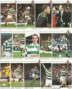 Juego completo de 92 tarjetas de fútbol Panini 1992 Glasgow Celtic x 14 - Imagen 1 de 1