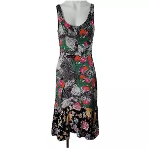 Vestido Anthropologie Maeve violeta sin mangas floral midi talla 2 - Imagen 1 de 13