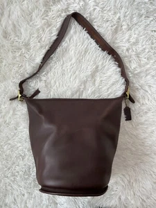 BOLSO DE HOMBRO VINTAGE COACH SAC BUCKET #9085 Cuero Marrón - Imagen 1 de 20