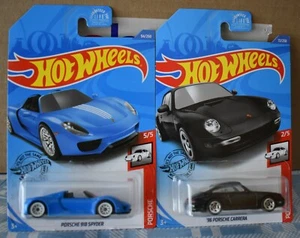 Hot Wheels PORSCHE 918 SPYDER & 96' PORSCHE CARRERA MASSSTAB 1:64 NEU - Bild 1 von 5