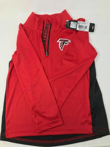Kids NFL Falcons Quarter Zip Athletic Top Cover