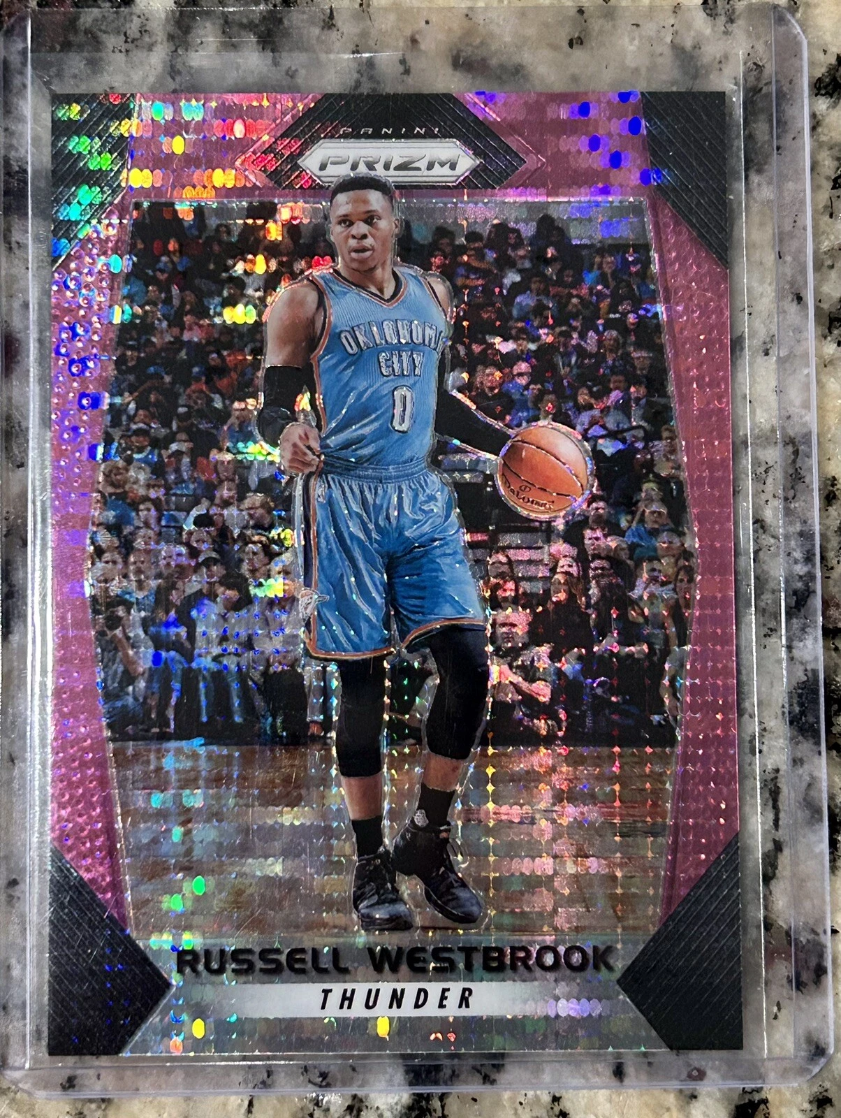 2017-18 Panini Prizm Russell Westbrook Pink Pulsar /42 SSP