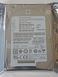 1.8 SAS IBM ST1800MM0129 Fru 01NN112 12GB 10K RPM 128MB 2,5 " Hard Drive New - Picture 1 of 1