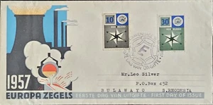 1957 Netherlands Postal Europa Zegels Issue Roermond FDC to Bulawayo S.Rhodesia - Picture 1 of 5