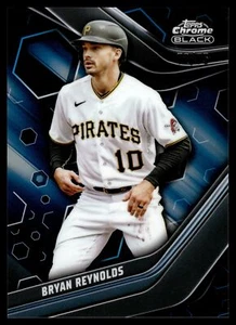 2023 Topps CHROME BLACK BRYAN REYNOLDS BLUE LAVA REFRACTOR 72/75 PIRATES #95 - Picture 1 of 2