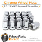 Wheel Nuts 20 12x1.25 for Subaru Impreza WRX BugEye 00-02 on Aftermarket Wheels