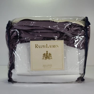 Falda de cama Ralph Lauren Split Corner Construction Estate S satén con volantes Foto 1 de 4