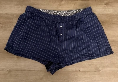 Aerie Blue & White Striped Shorts Size XL - Image 1 of 4