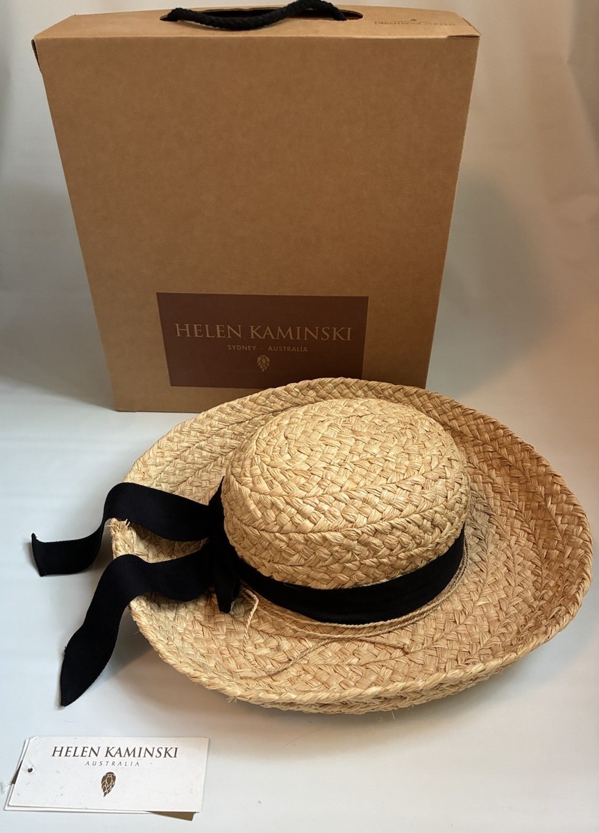 HELEN KAMINSKI AUSTRALIA 麦わら帽子 Helen Kaminski Australia Raffia Hat | eBay