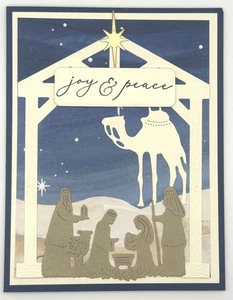 Stampin' Up! Joy Nativity Christmas Card w/Env UNLIMITED CARDS SHIP FOR $4.95! - Picture 1 of 5