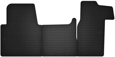 Tapis de sol en caoutchouc Noir pour Renault Master III 2010-2024 Set 3 pcs - Photo 1/4
