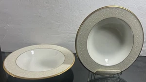 Pair Noritake White Palace 8 1/2” Rim Soups Mint Condition - Picture 1 of 6