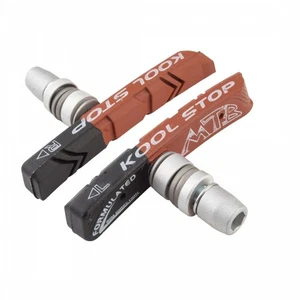 Kool-Stop Dual Compound Mountain V-Brake Pads with Water Grooves & Threaded Post - Picture 1 of 1