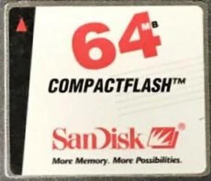 Sandisk CompactFlash CF Card 64Mb (SDCFBI-64-873) - Picture 1 of 1
