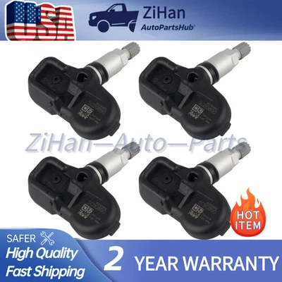 Set of 4 TPMS Tire Air Pressure Sensor 42607-33021 Fits for Toyota Lexus LS460 Foto 1 de 4