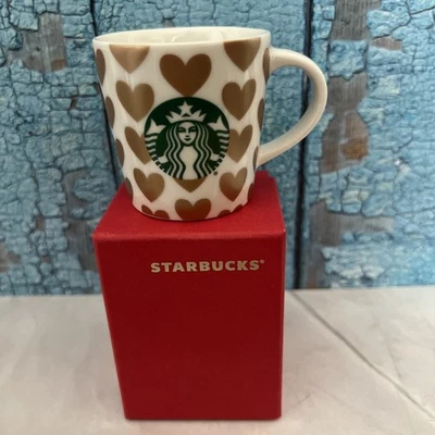 Taza de café espresso Starbucks 2015 3 oz día de San Valentín excelente nueva en caja Foto 1 de 4