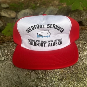 Coldfoot Truckstop Alaska Dalton Highway Ice Road Truckers Hat Cap Oil Field NOS - Picture 1 of 7
