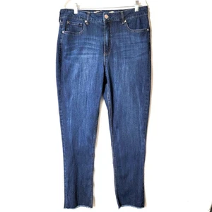 Jeans donna Seven7 weekend slim fit taglia 14 elasticizzato orlo grezzo lavaggio Avalon - Foto 1 di 13