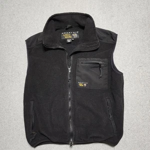 Vintage Mountain Hardware Black XL Fleece Sleeveless Polartec Vest Made In USA  - Picture 1 of 10