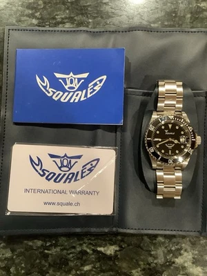 2025 Squale Y1545 20 Atmos Classic Ceramic MK2 Black Dial Automatic 40mm Watch - Image 1 of 4