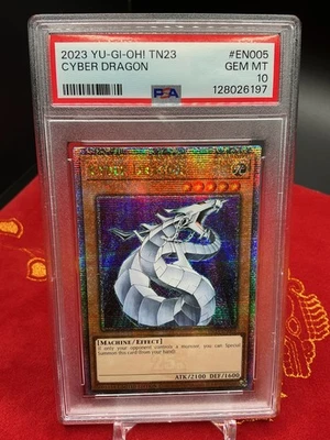 Cyber Dragon TN23-EN005 Yugioh (Quarter Century Secret Rare) PSA 10 - Image 1 of 2