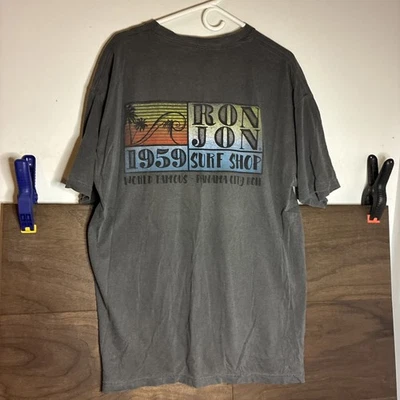 Camisa Ron Jon Surf Shop Para Hombres XL Gris Colores Cómodos Camiseta de Playa Ciudad de Panamá Foto 1 de 4