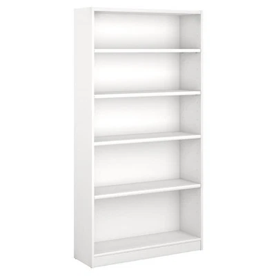 Universal 5 Shelf Bookcase in Pure White - Engineered Wood - Image 1 of 4