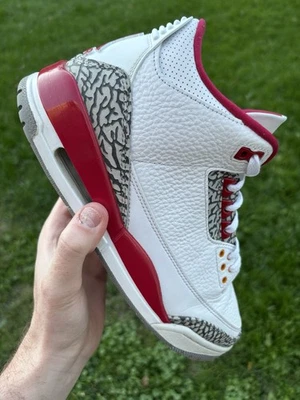 9 码 - Jordan 3 复古红衣主教红色 2022 CT8532-126 — 第 1/4 张图片