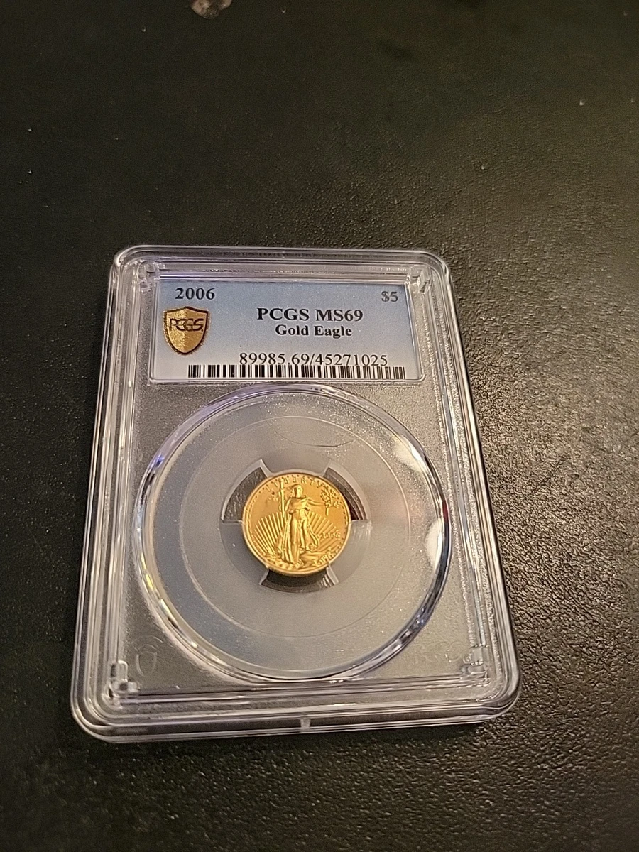 N0501T187　PCGS　MS69　2006年　アメリカ　1ドル　銀貨　一点 2006 American Gold Eagle (1⁄2 oz) $25 - PCGS MS69 - First Strike