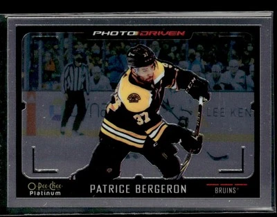2021-22 O-Pee-Chee Platinum Photo Driven Patrice Bergeron #PD-1 - Image 1 of 2
