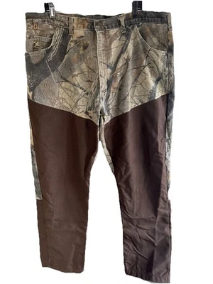 Wrangler Real Tree Hardwoods Camo Pants Rugged Wear Brush Guard Men’s Size 42x30 - Image 1 of 4