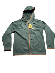 Carhartt Hoodie Jacke Youth Medium Green Full Zip Force Lightweight Workwear - Bild 1 von 5