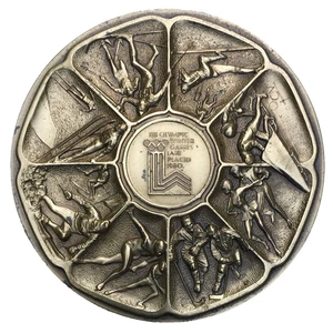 MACO. Lake Placid XIII Olympic Games 1980 Calendar Medal by Marcel Jovine - Picture 1 of 2