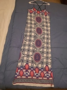 Francesca's Mi Ami Spaghetti Strap Long Dress Size M - Picture 1 of 11
