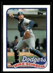 1989 Topps Mike Scioscia Los Angeles Dodgers #755 - Picture 1 of 2