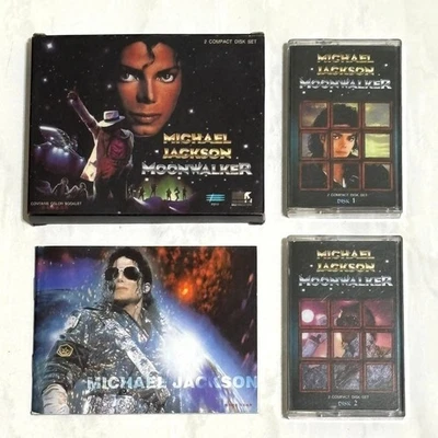 Michael Jackson 1997 Moonwalker China Box Set 2 Cassette Tape with 32-P Booklet - Image 1 of 4
