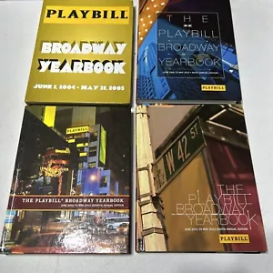 Lot- 4 Playbill Broadway Yearbooks: 2004, 2009, 2010, 2011 Hard copy Yearbooks - Picture 1 of 6