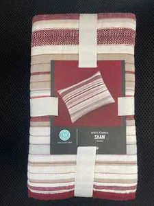 Martha Stewart Collection Holiday Yarn-Dye  Standard Quilted SHAM NEW - Picture 1 of 4