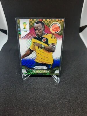 2014 Panini Prizm World Cup Red White & Blue Power Plaid Prizm Camilo Zuniga #49 - Image 1 of 2