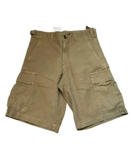 Banana Republic Men’s Cargo Shorts 10” Cotton Linen Utility Casual Khaki Size 29 - Picture 1 of 6