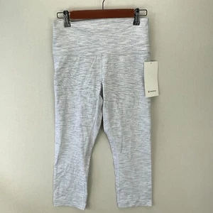 Lululemon Wunder Under Crop 21” Leggings Women’s Size 10 Gray High Rise - Picture 1 of 8