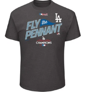 NEW Majestic Men's Dodgers National League Champs Locker Room T-Shirt 2XL - Picture 1 of 2