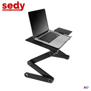 Portable Foldable Laptop Stand Desk Table Tray Adjustable Sofa Bed Mouse Pad AU - Picture 1 of 5