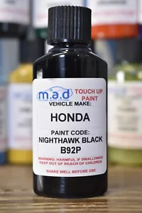 Touch Up Kit For Honda B92P Nighthawk Black Paint 30ML Civic Integra HRV - Picture 1 of 2