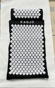 3 Piezas Kanjo Punto de Acupresión Negro 28"x16" Alfombrilla Trasera, Almohada y Bolsa de Transporte - Imagen 1 de 5