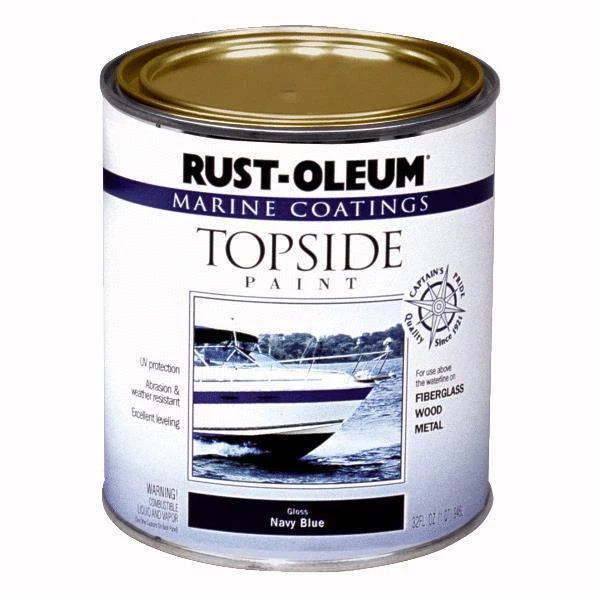 (2)- Qt RustOleum Branco Marinho Barco Topside Base Alquídica Tinta Brilhante 206999 - Imagem 1 de 1