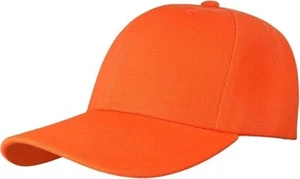 1PCS Orange Unisex Baseball Cap Adjustable One Size Hats For Men and Women - Picture 1 of 5