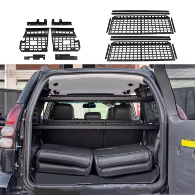 CGZ Rear Trunk Molle Storage Panel Organizer For Toyota Prado FJ120 Lexus GX470 - Image 1 of 4