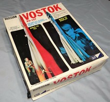 Vtg Mpc Russian Vostok Rd-107 1/100 Scale Model Rocket Kit Build Fly Display 70s