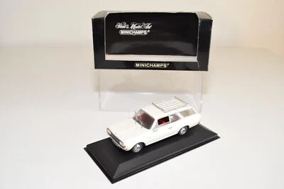A37 1:43 MINICHAMPS OPEL REKORD C CARAVAN BREAK 1966 BIANCO COME NUOVO - Immagine 1 di 4